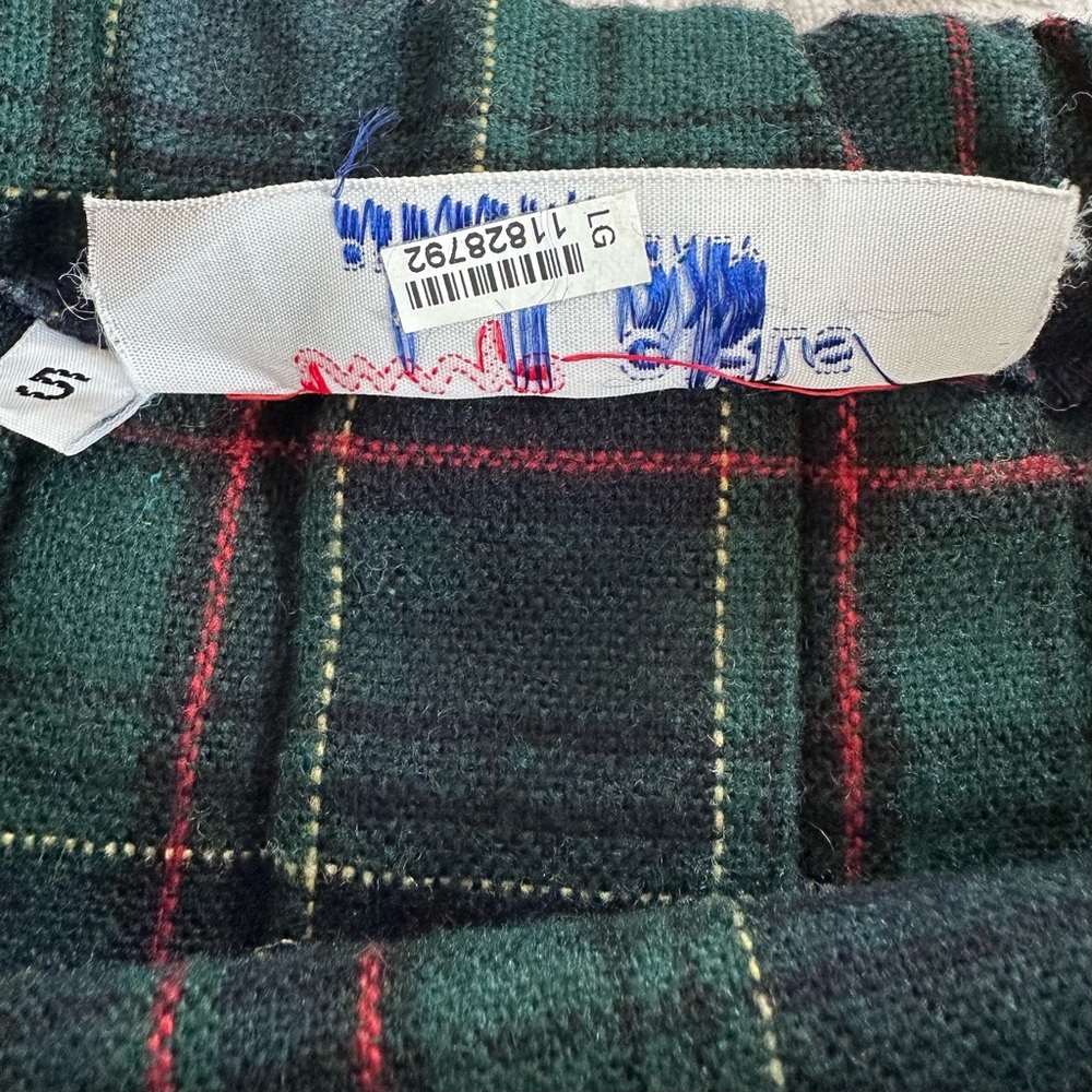 ✨Vintage RARE✨ Mini Plaid Tartan Skirt Girls size 5 BLUE GREEN RED School Girl - Picture 6 of 13